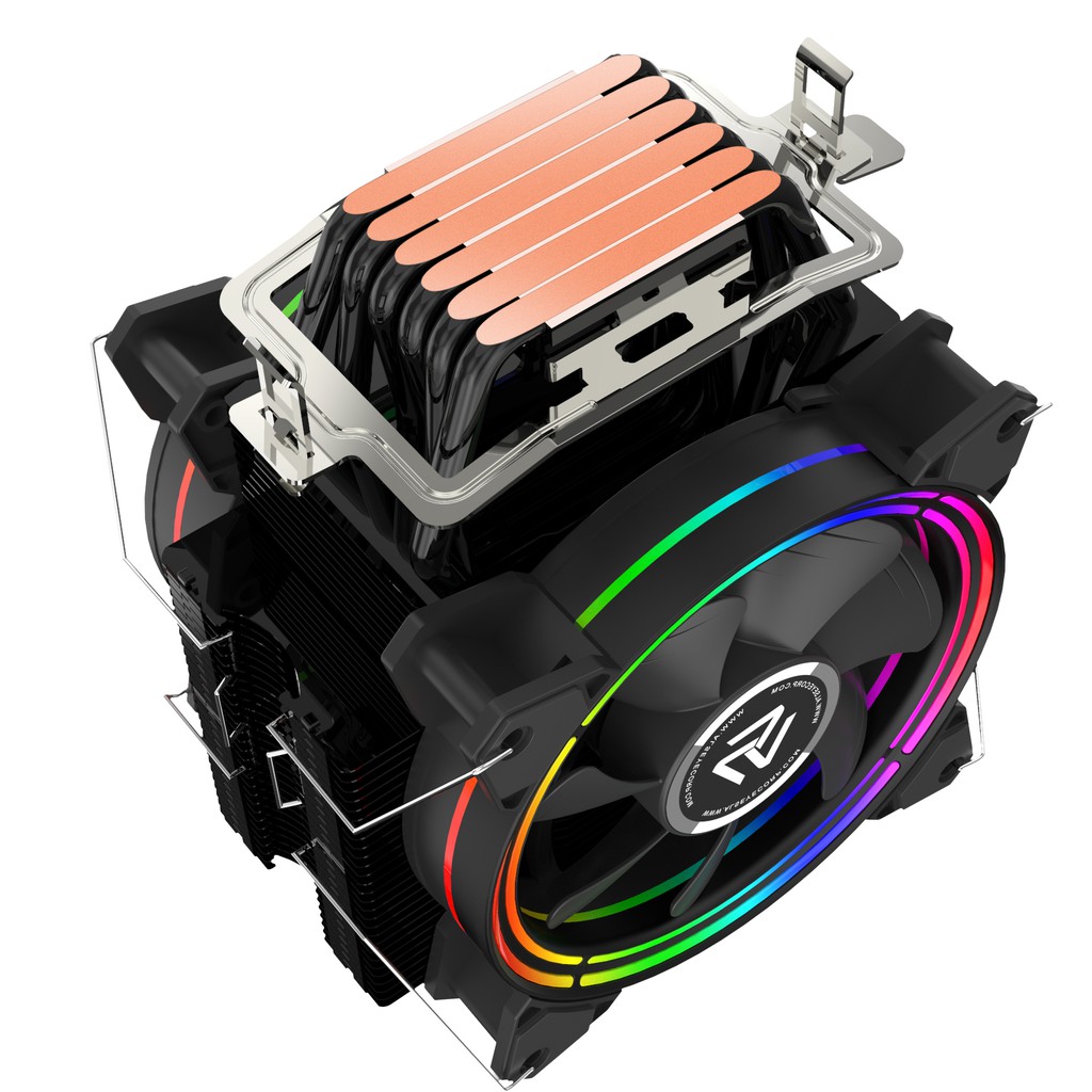 Tản nhiệt khí CPU ALSEYE H120D RGB, 6 ống đồng, 2 Fan - Hàng chính hãng