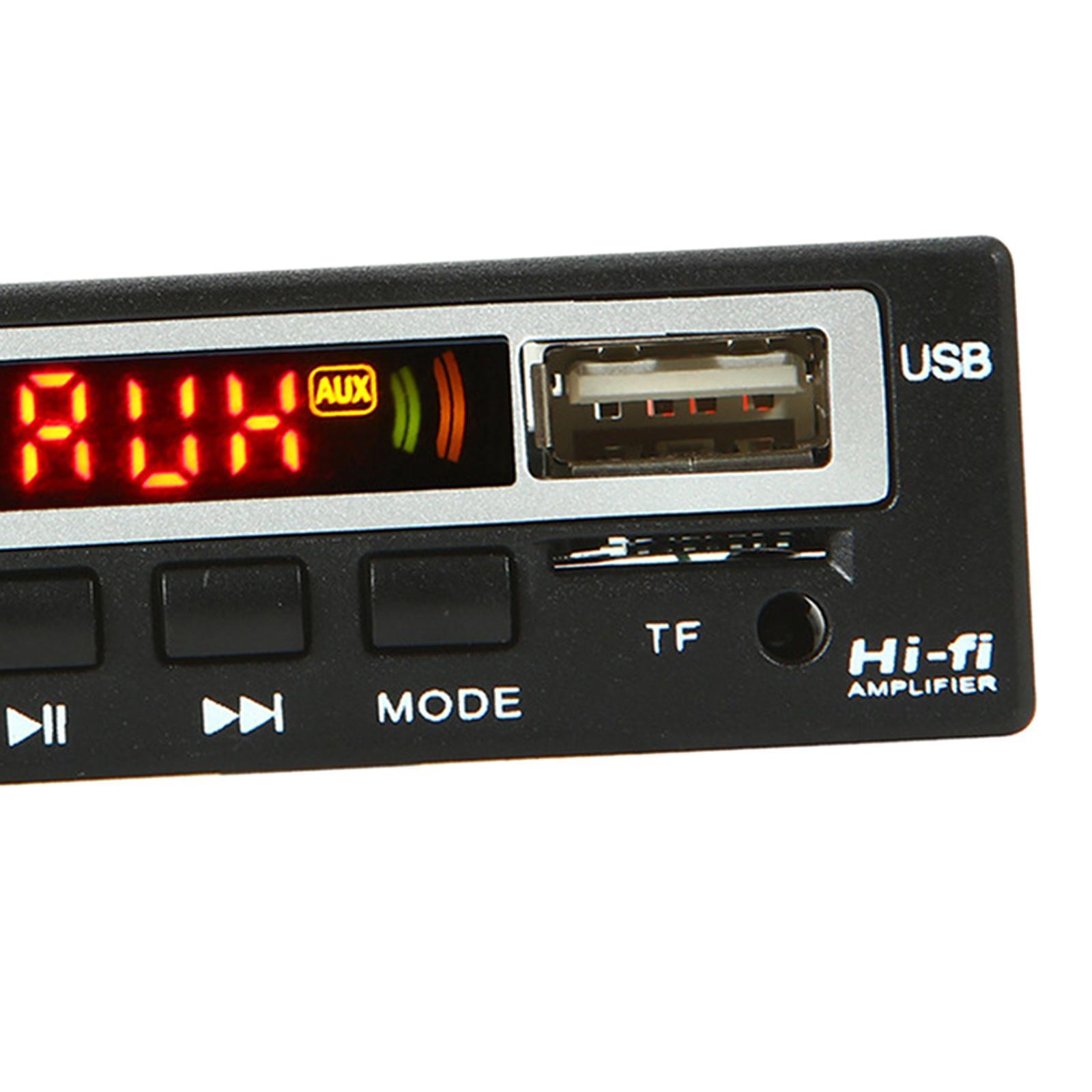 Decode Board Support USB Interface U Disk Support MP3/WMA/WAV Format with Digital Tube Display Wireless Bluetooth Audio Player Audio Module 12V