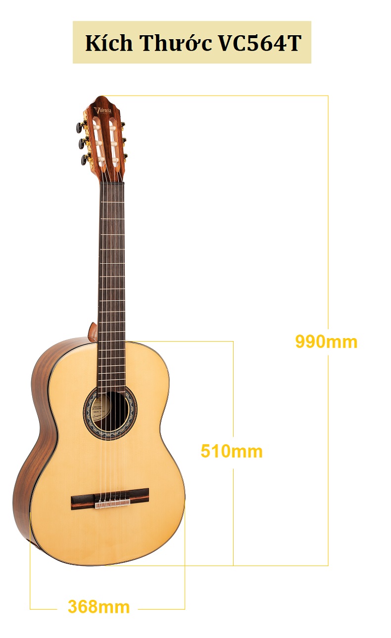 Đàn Guitar Classic Valencia VC564 T