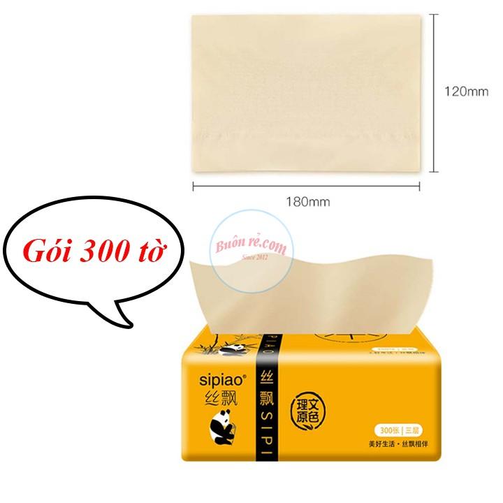 1 gói giấy gấu trúc Sipiao 300 tờ dai mềm thấm nước tốt 00454
