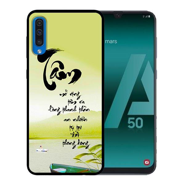 Ốp lưng in cho Samsung Galaxy A7 2018 mẫu Tâm - Hàng chính hãng