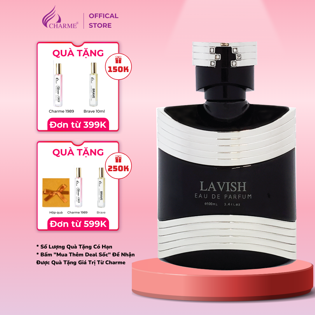 Nước hoa nam cao cấp, Charme Lavish, lưu hương lâu, phong cách quý tộc, sang trọng, đầy quyến rũ, 100ml