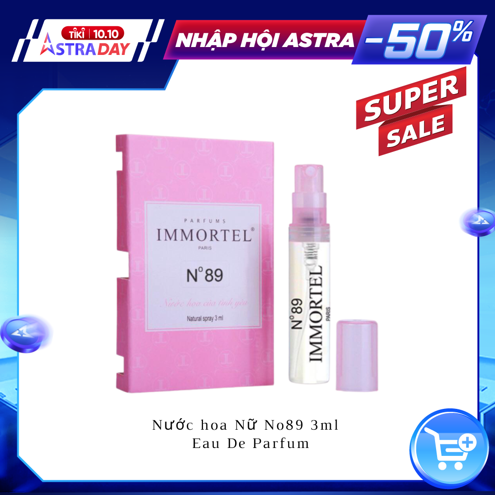 Nước hoa nữ IMMORTEL No89 Eau De Parfum 3ml