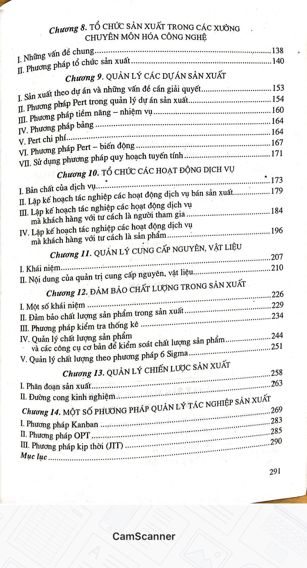 Quản Lý Sản Xuất và Tác Nghiệp