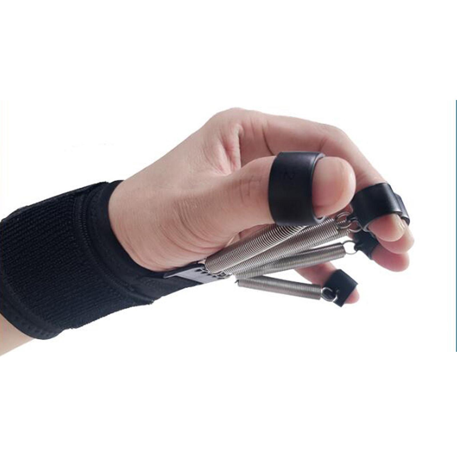 Finger Strengthener, Elastic Finger Exerciser & Hand Grip Strengthener Trainer, Portable Forearm Grip Workout for Improving Finger and Wrist Strength