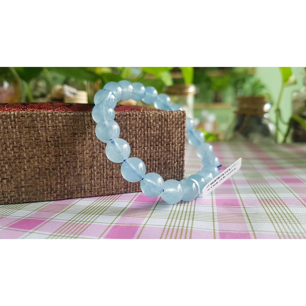 Vòng đeo tay đá aquamarine