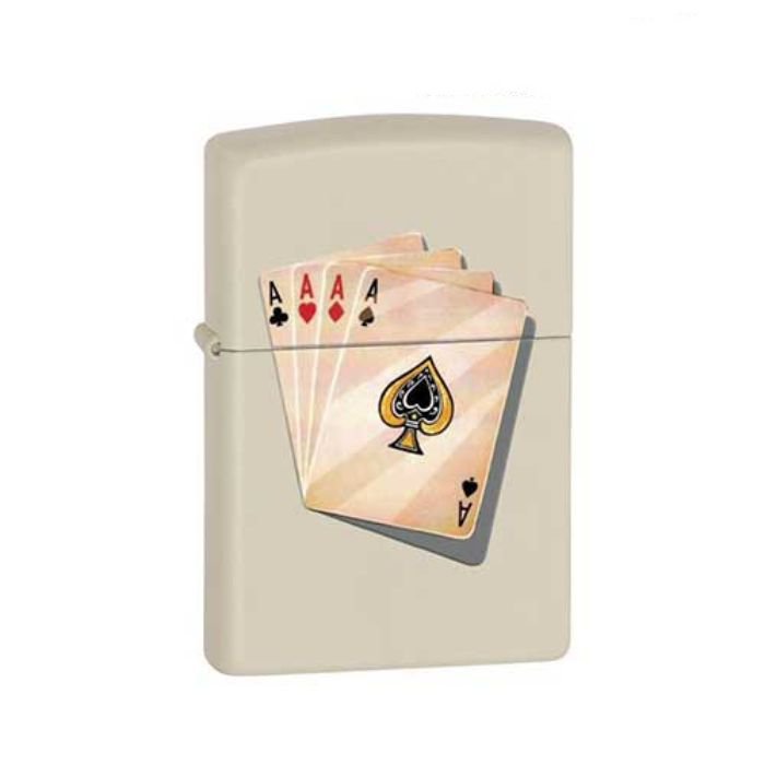 Bật Lửa Zippo Four Of A Kind Cream Matte Chính Hãng Usa