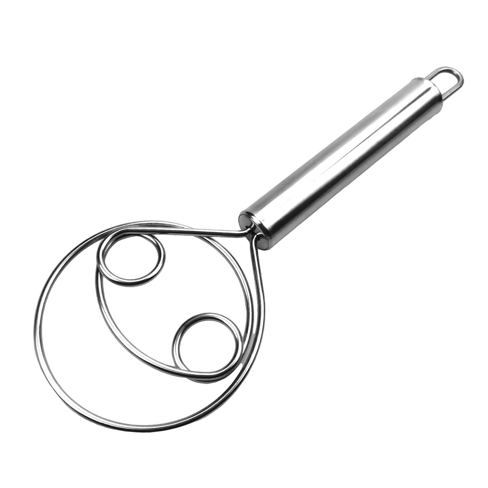 Manual Danish Whisk Bread Mixing Tool Flour Whisk Kitchen Baking Tools Traditional Dutch Whisk Baking Accessories for Biscuits Cake Pastry