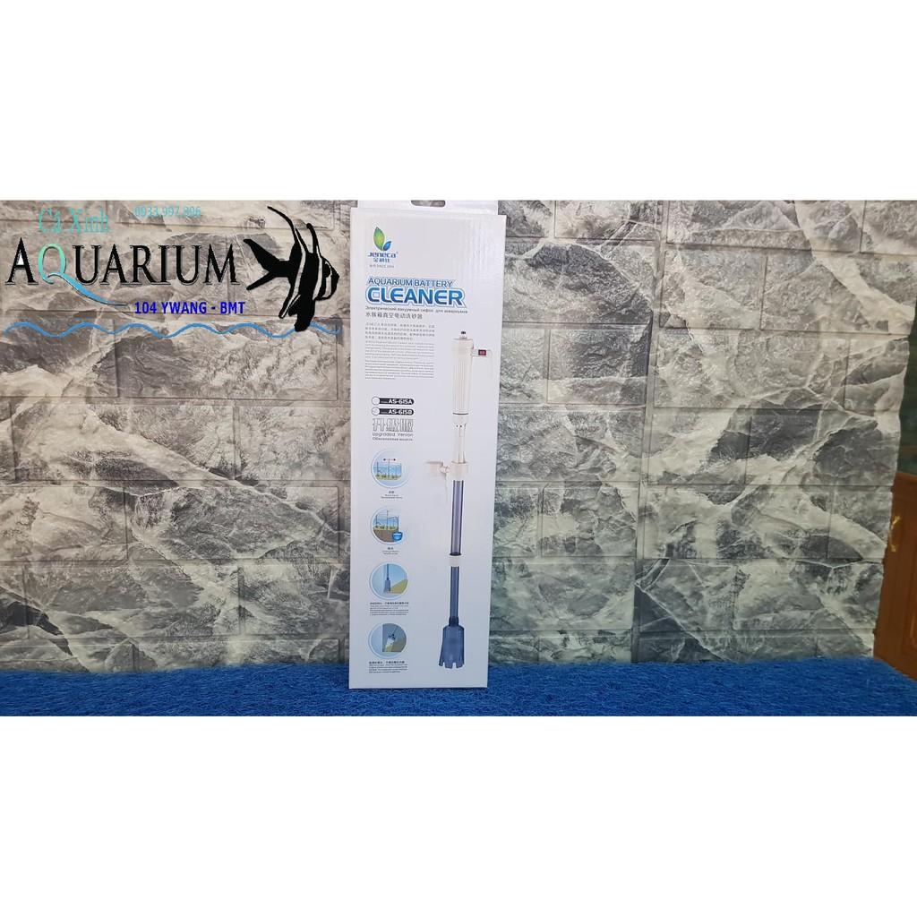 Máy hút cặn vệ sinh bể cá chạy pin + điện AS 615B