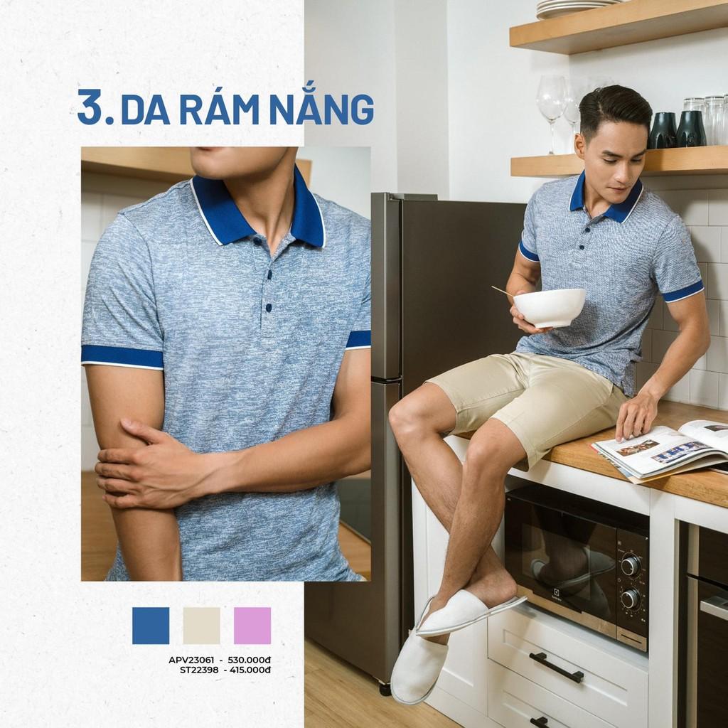 OWEN - Áo Polo ngắn tay nam Owen màu xanh 23061 - Áo thun nam ngắn tay có cổ