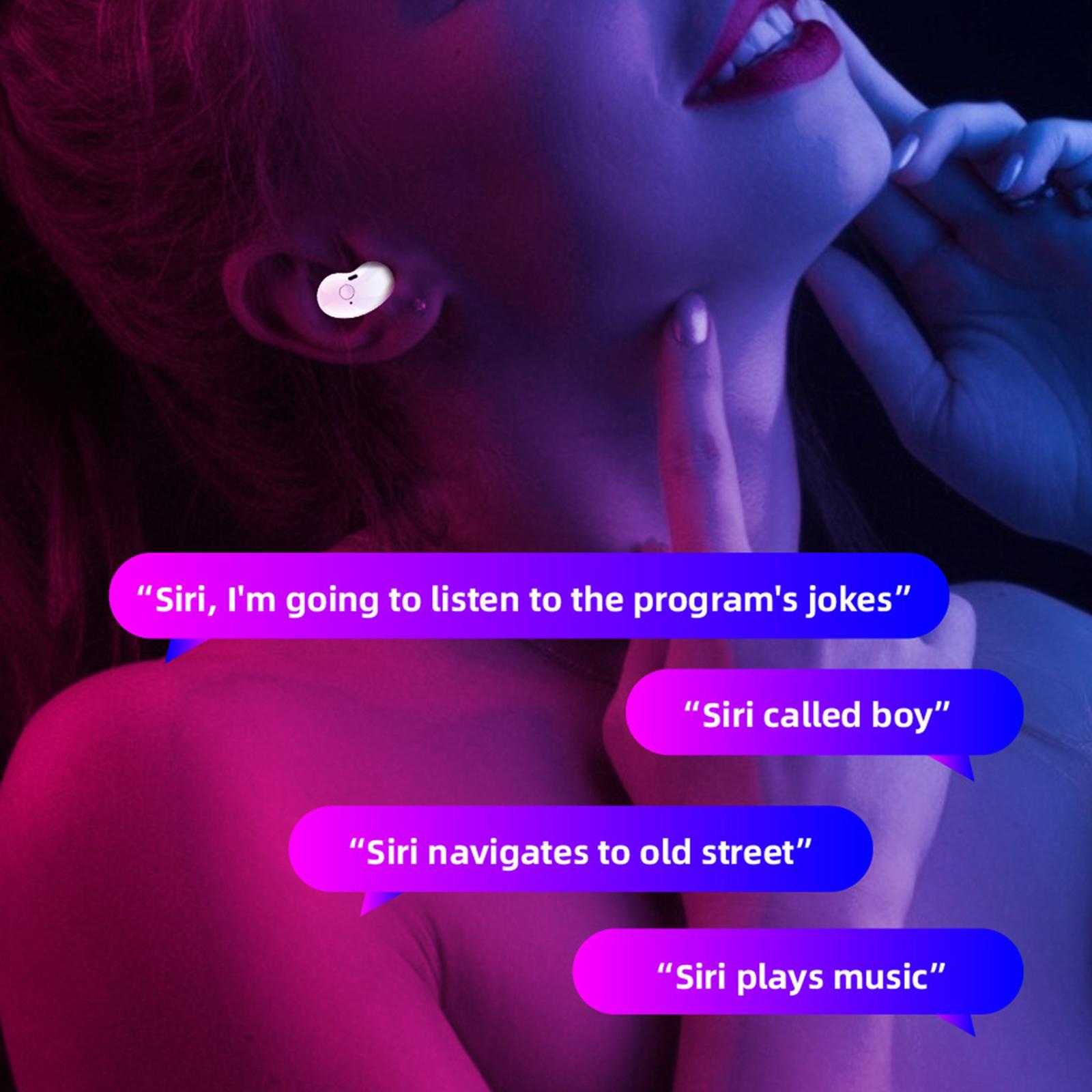 4X S6 Bluetooth Headphones Wireless Headphones Binaural Call Black