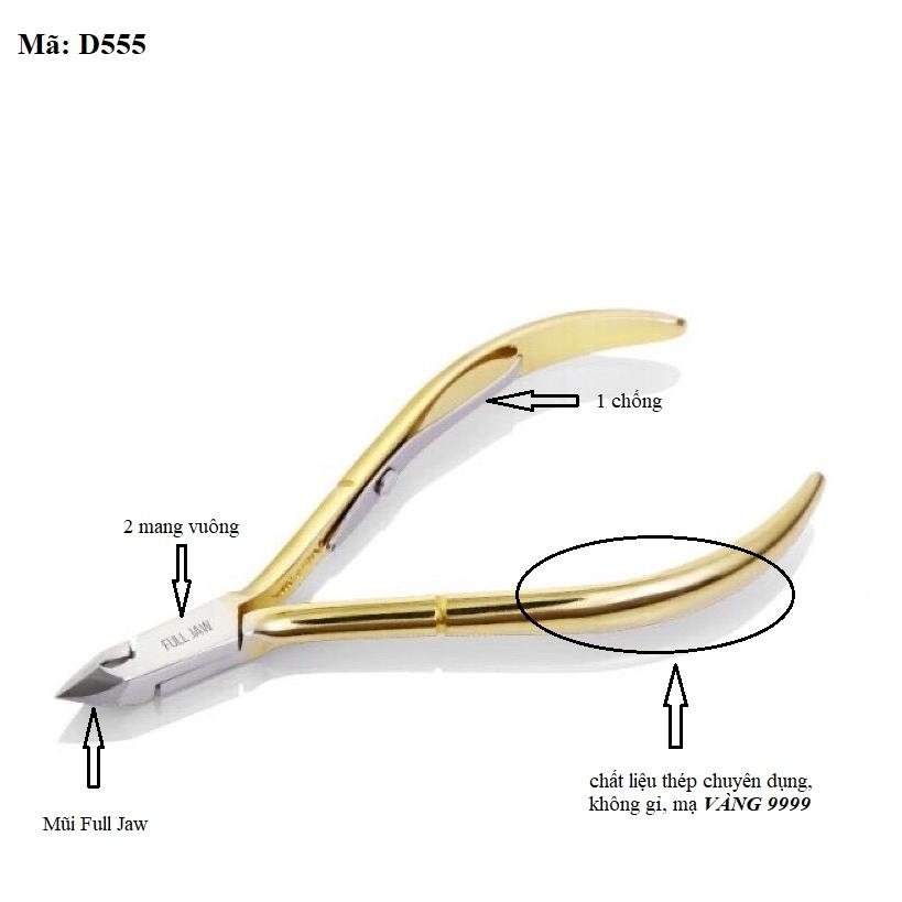 Kềm cắt da mạ vàng D555- Kềm Nghĩa cắt da d555, kìm cắt da d555