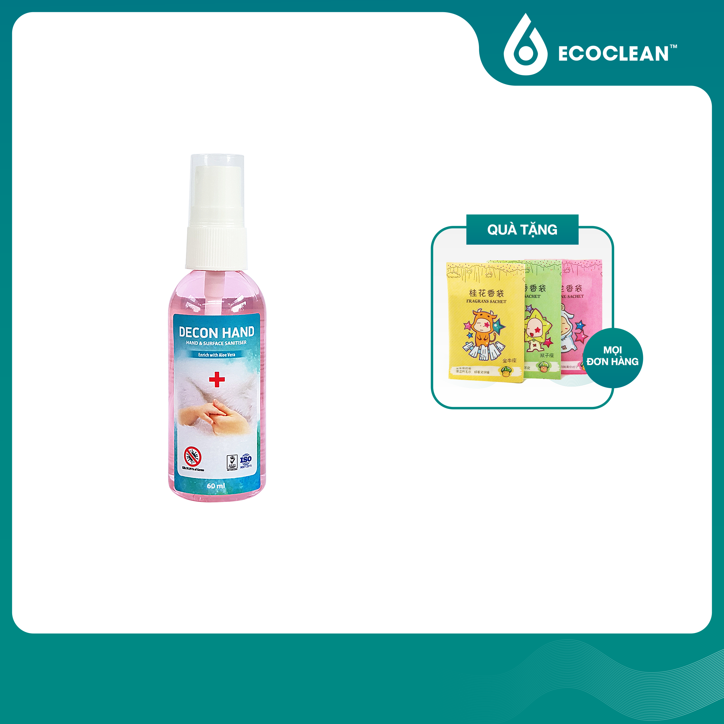 Nước Rửa Tay Hữu Cơ, Tinh Chất Làm Mềm Da - Decon Hand