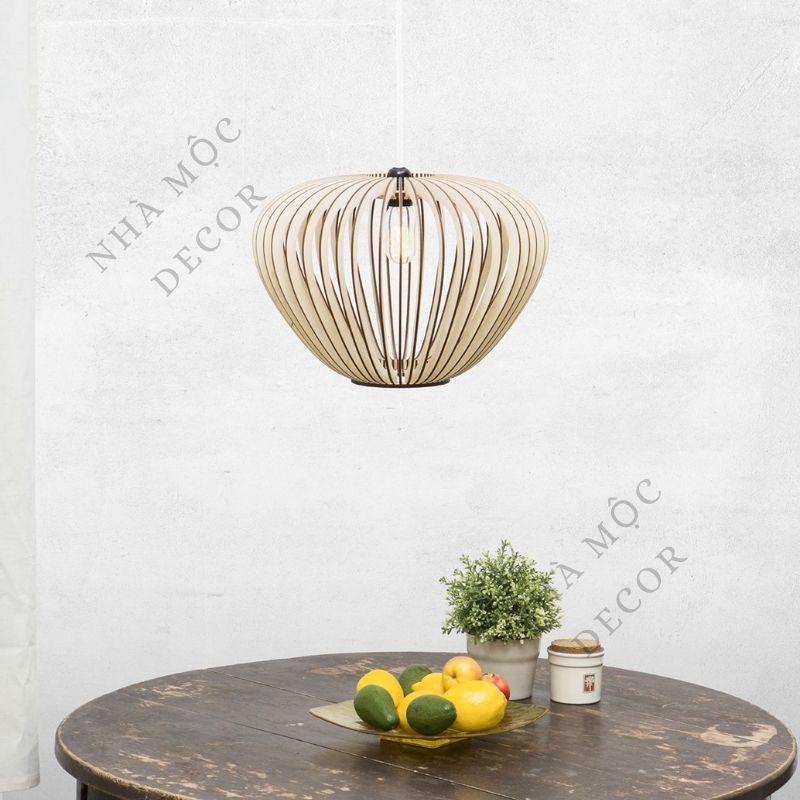 Đèn gỗ thả trần trang trí mẫu TT39