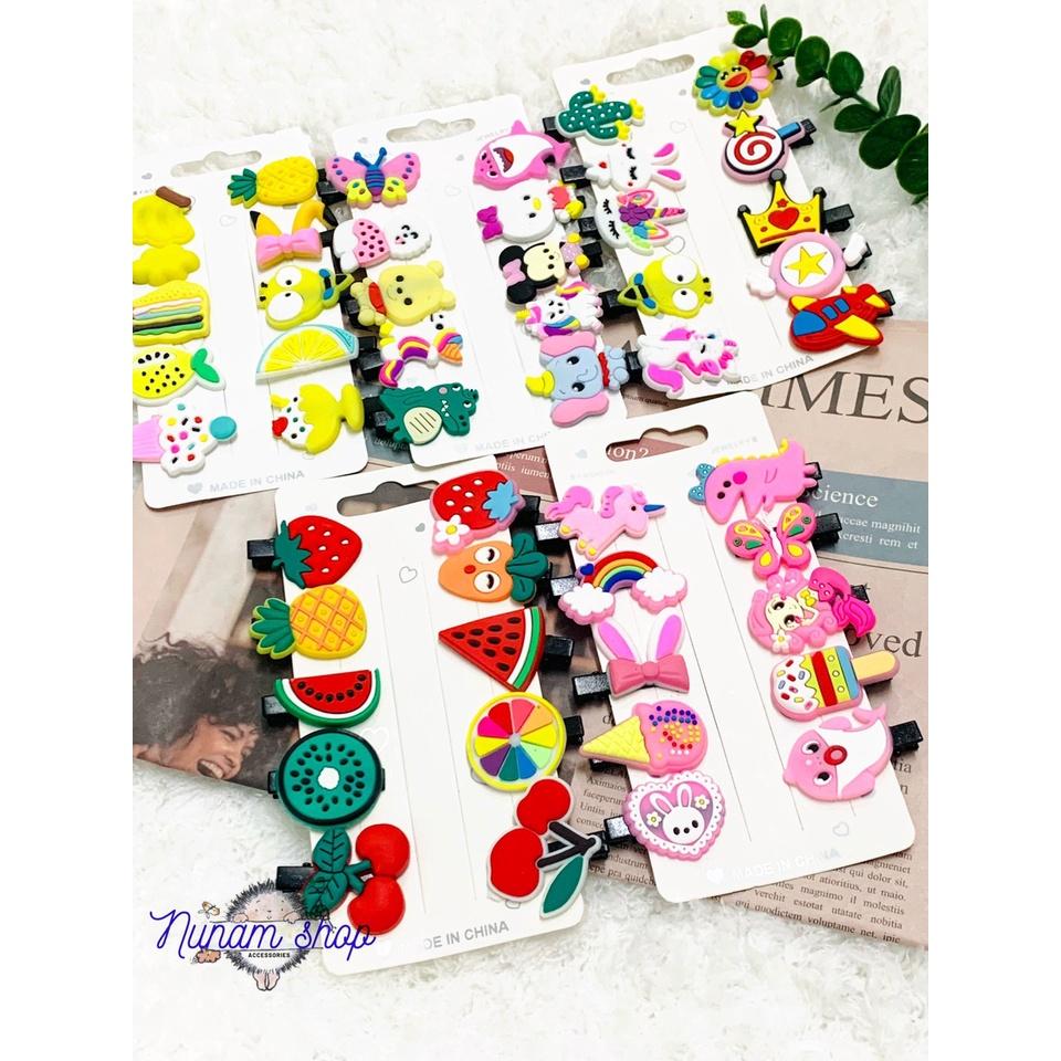 Set 10 kẹp mỏ vịt họa tiết đáng yêu -Nunam shop