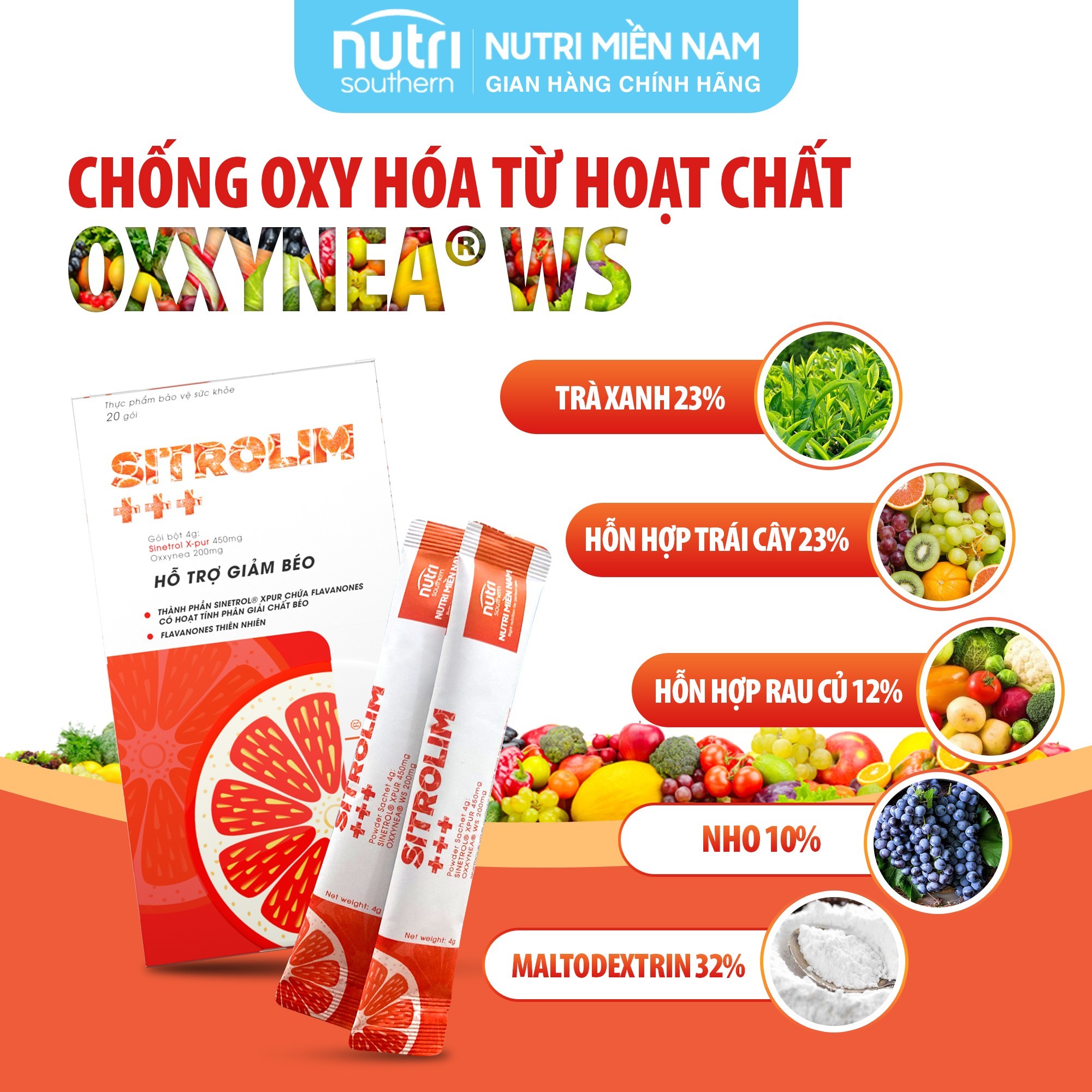 SITROLIM - Hỗ trợ kiểm soát cân nặng an toàn, nguyên liệu nhập khẩu từ Pháp