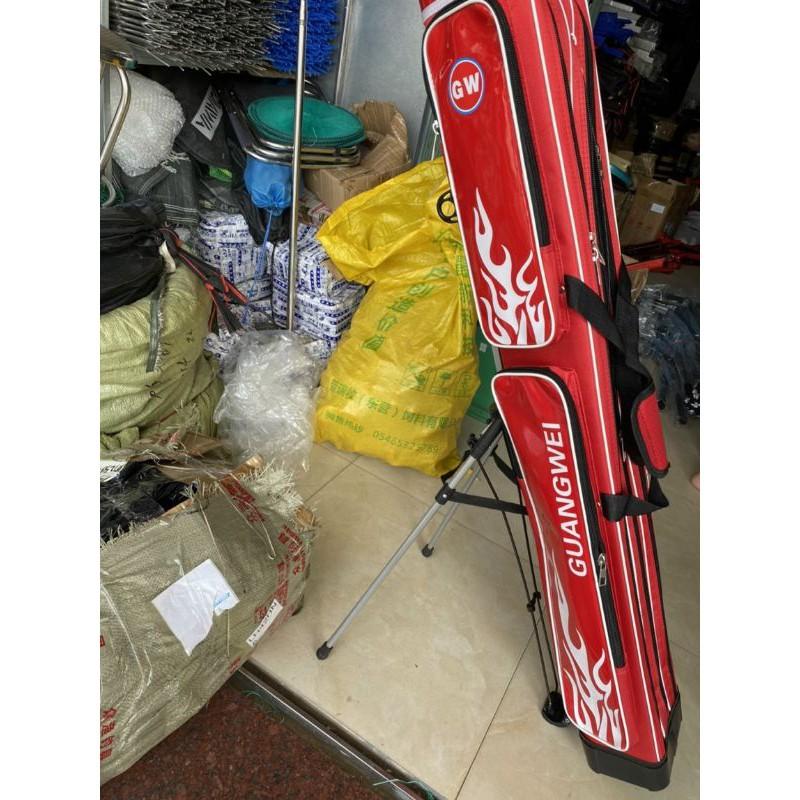 Bao đựng cần cứng có chân 1m25 3 ngăn và 2 ngăn