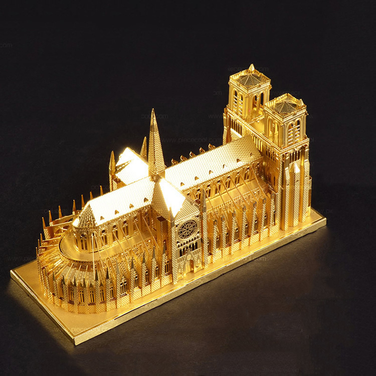 Mô hình thép 3D tự ráp Notre Dame Cathedral Paris