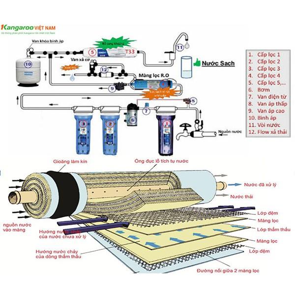 Màng RO Lõi Lọc Nước Số 4 _Diệt 99,99% Vi Rút Vi Khuẩn Amip, Tạo Ra Nguồn Nước Tinh Khiết