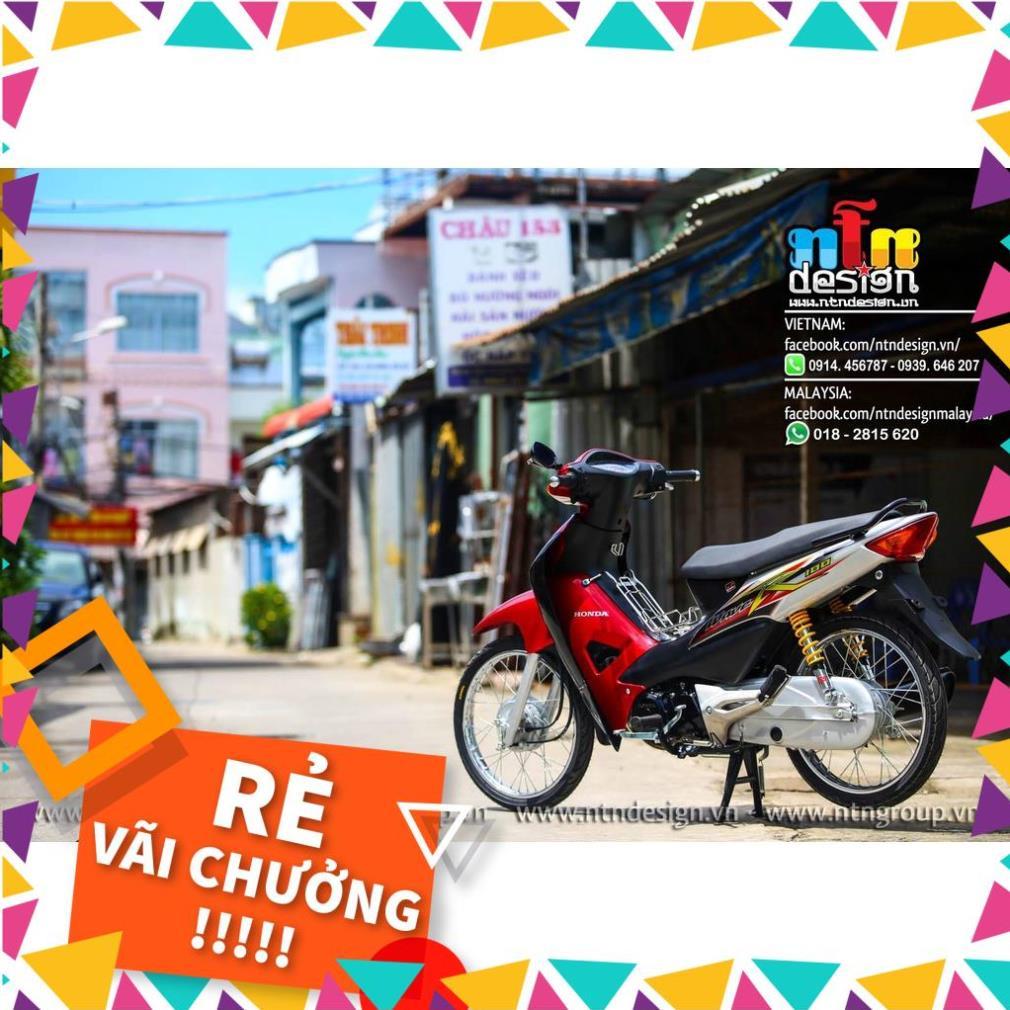 Tem Rời Wave A 100 Mẫu Chữ R Đỏ Bạc