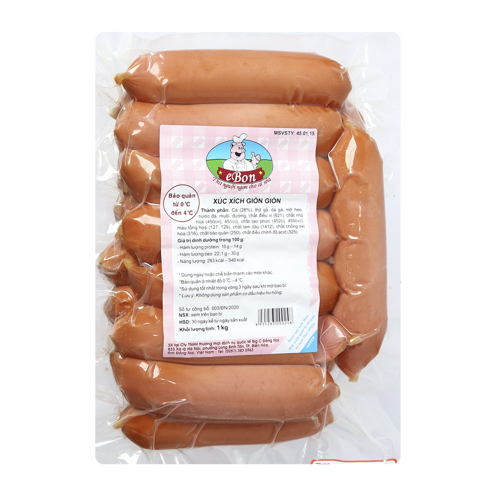 Xúc Xích Giòn Giòn Ebon 1KG