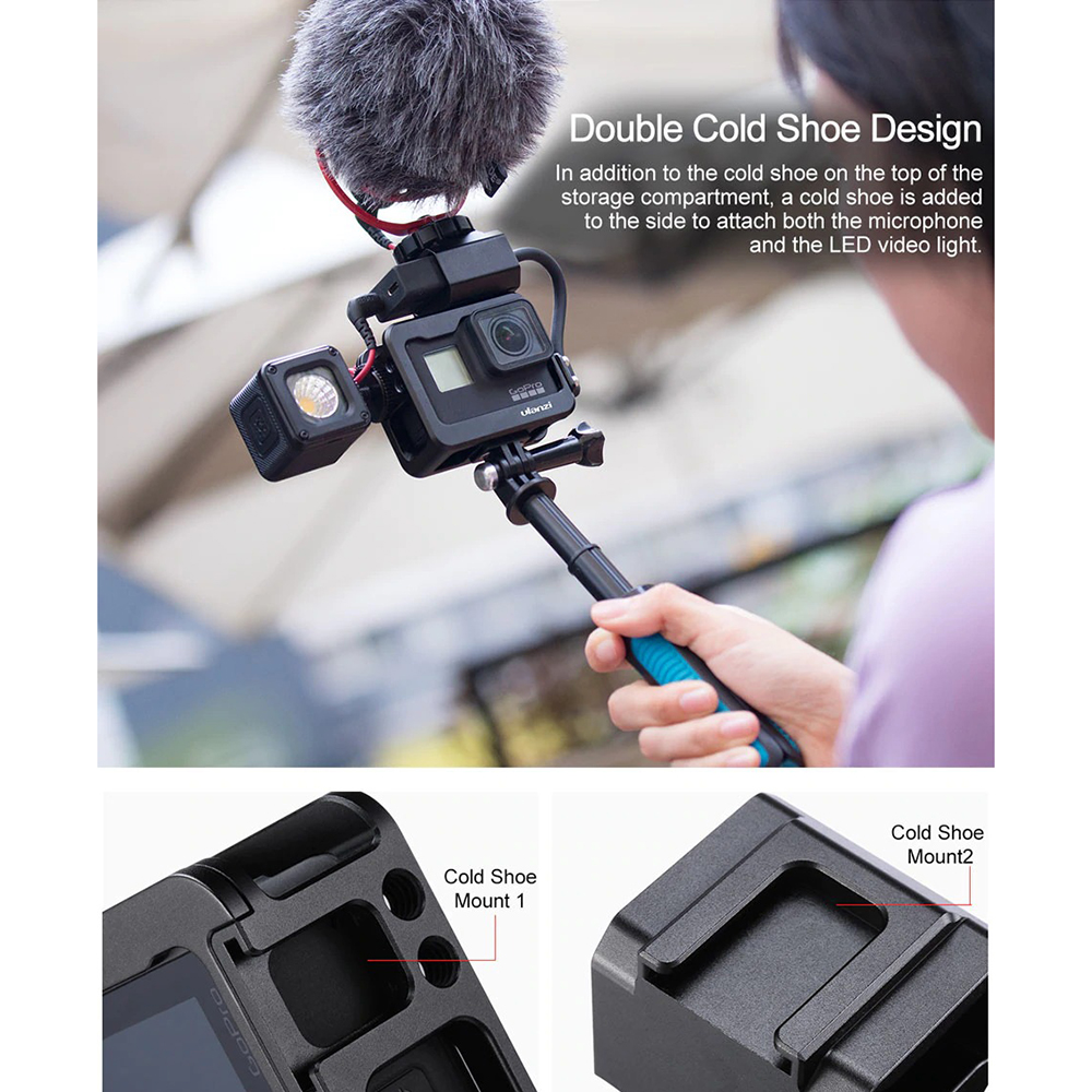 Khung dành cho máy quay hành trình GoPro Hero 5 6 7 Ulanzi V3 Pro Case (FUEC5) - Hàng chính hãng