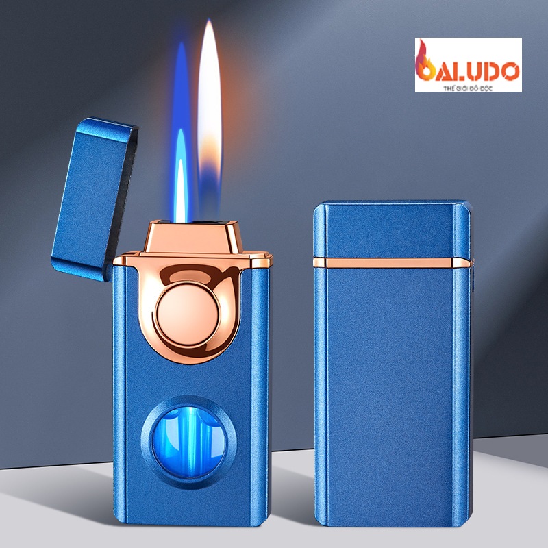 Vỏ hộp quẹt bật lửa ga cảm ứng điện tử 2 phong cách lửa Tenho TH-656