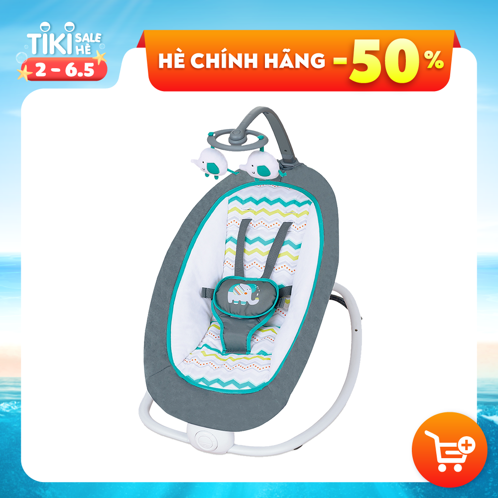 Ghế rung cho bé sơ sinh Mastela 6915/6917 có đồ chơi kèm nhạc trắng ru ngủ, 4 nấc điều chỉnh độ cao gọn nhẹ tiện lợi