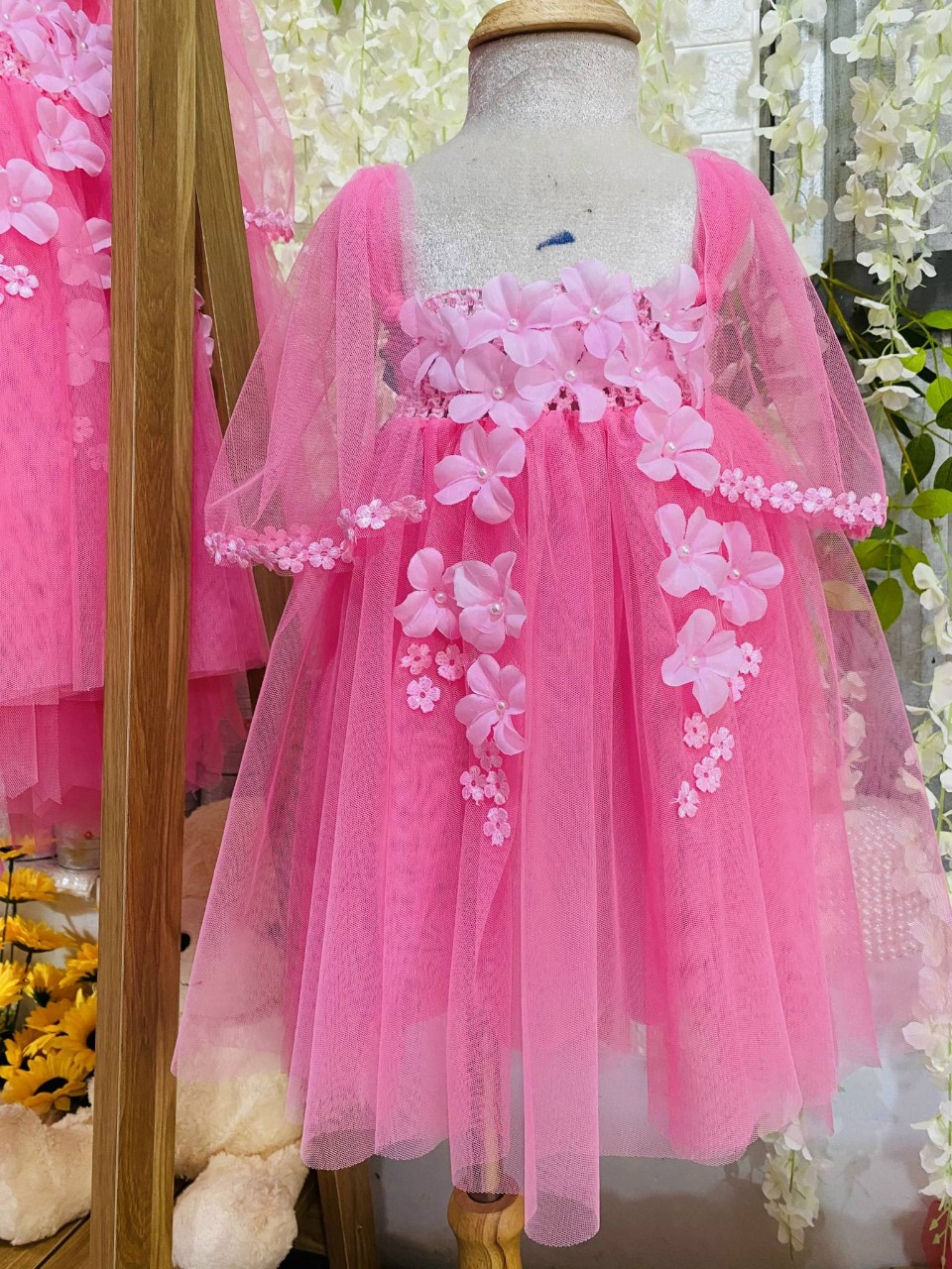 Đầm Váy công chúa tutu dễ thương cho bé Size 4(17-20kg) MDC