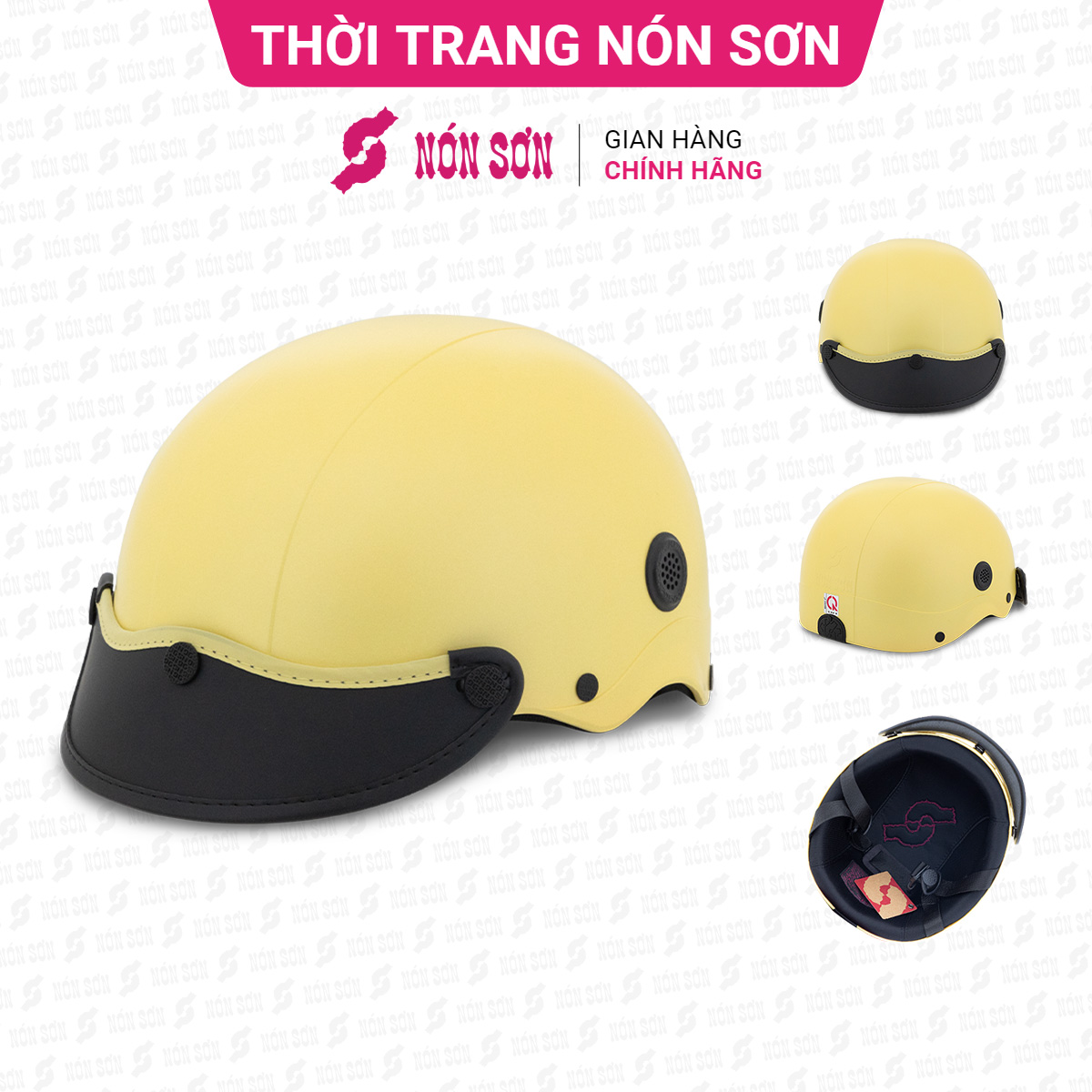 Mũ bảo hiểm lỗ thông gió NÓN SƠN chính hãng ATG-VG253