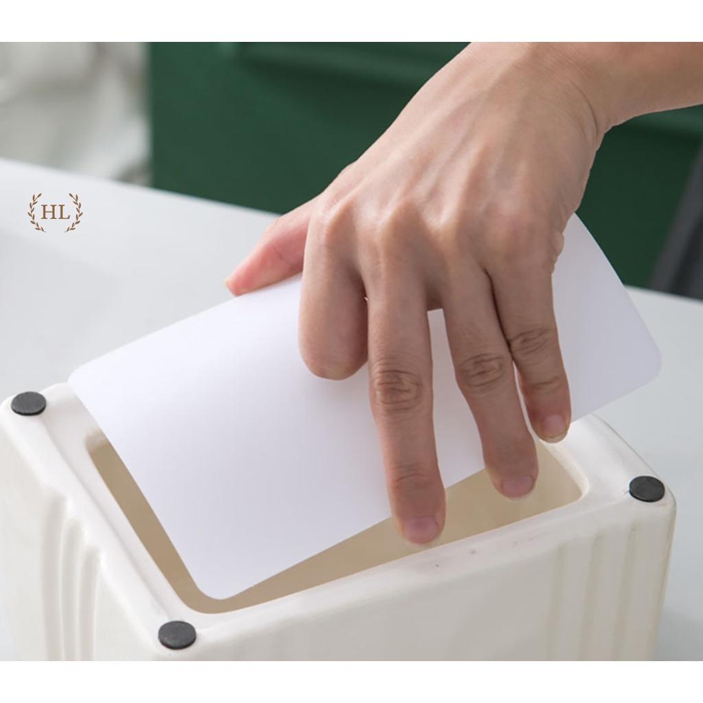 Đựng Giấy Xiaopao - Giấy ngắn Phong Cách Bắc Âu 2023 | HỘP ĐỰNG GIẤY CHẤT LIỆU SỨ KẺ VÀNG KIM HỌA TIẾT TUẦN LỘC