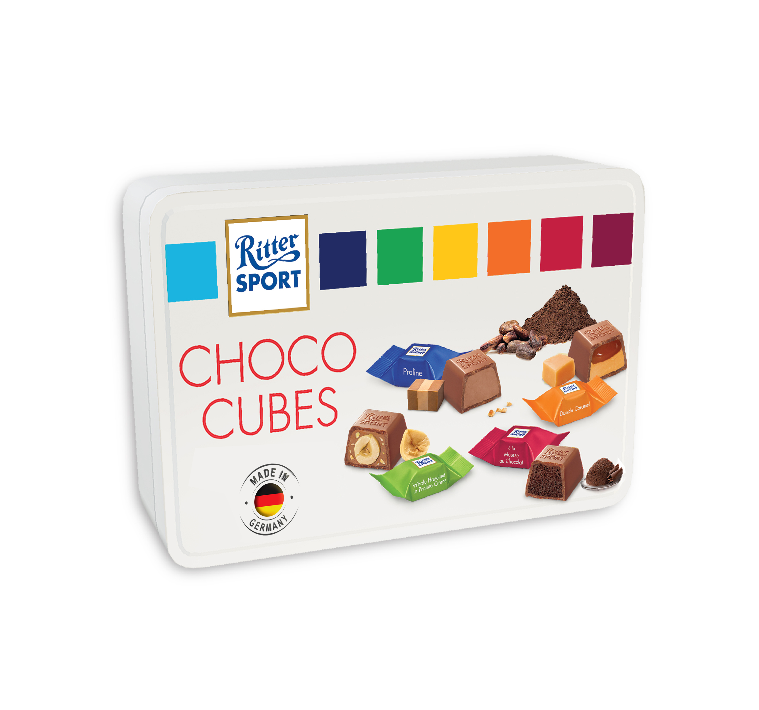 Kẹo Sôcôla viên hỗn hợp Choco cubes hiệu Ritter Sport 192g