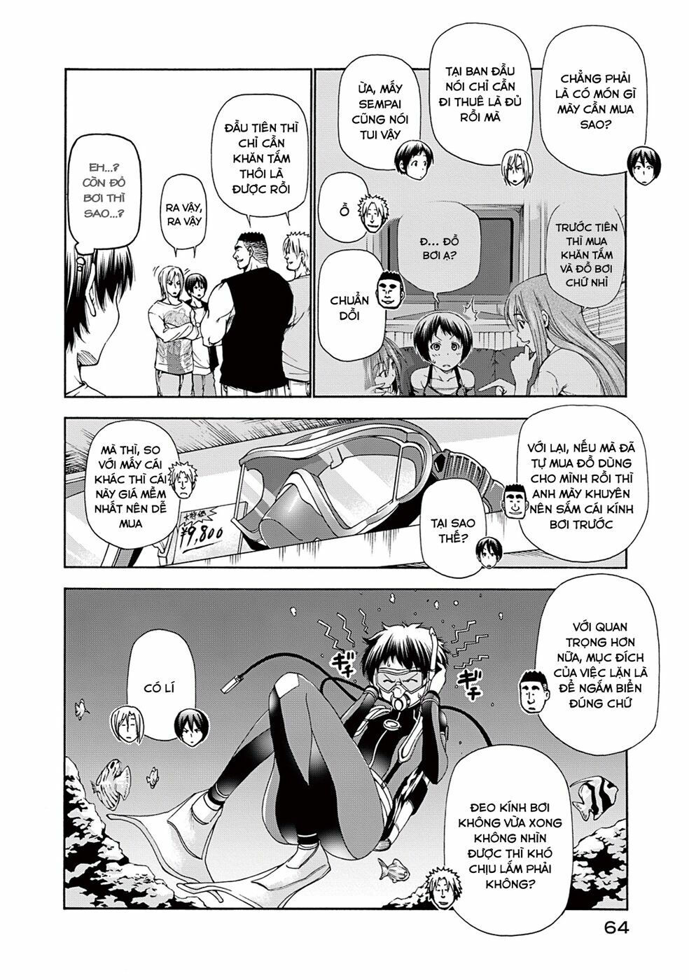 cô gái thích lặn - grand blue chapter 15 8