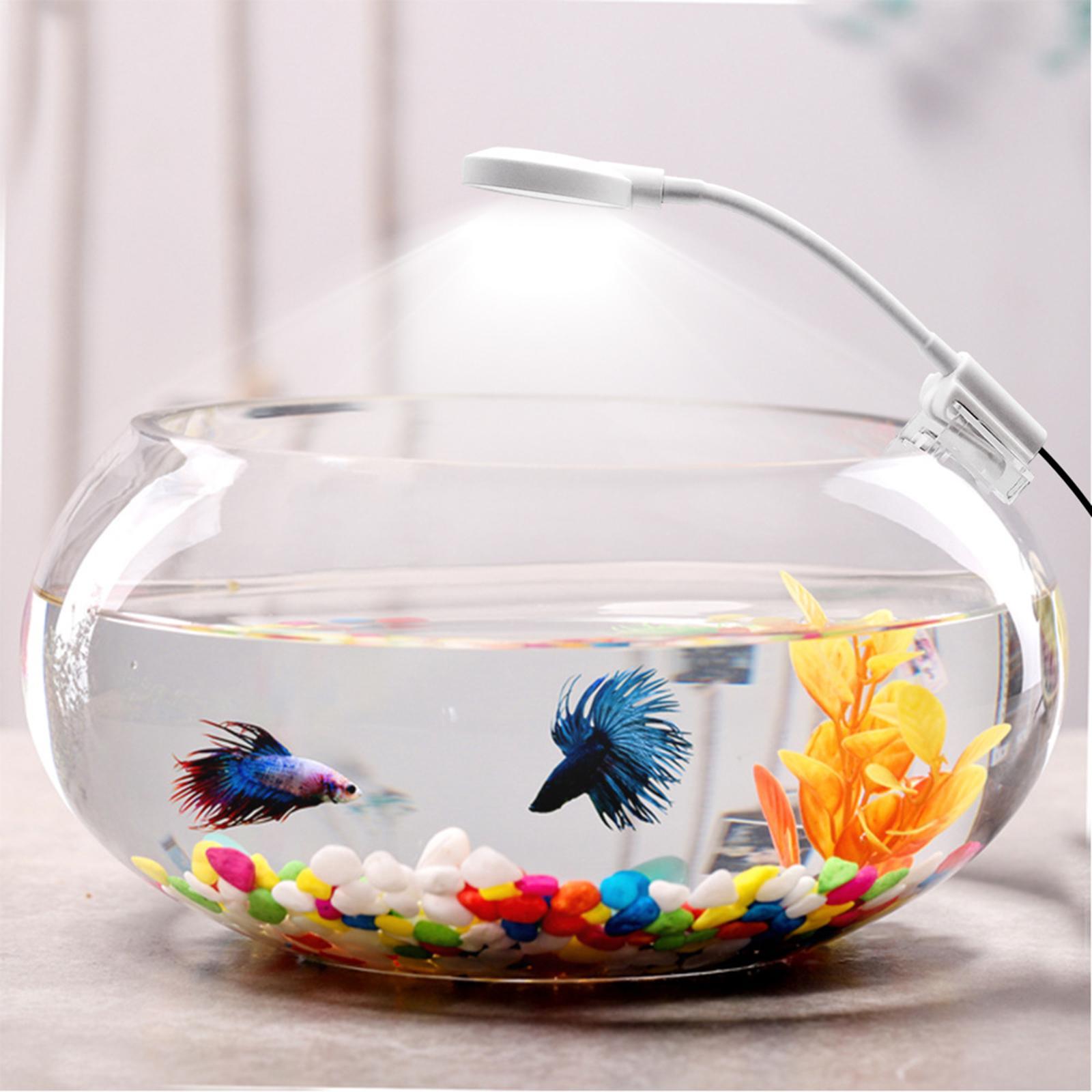 Aquarium Lamps Waterproof Planted Clip Lamp white