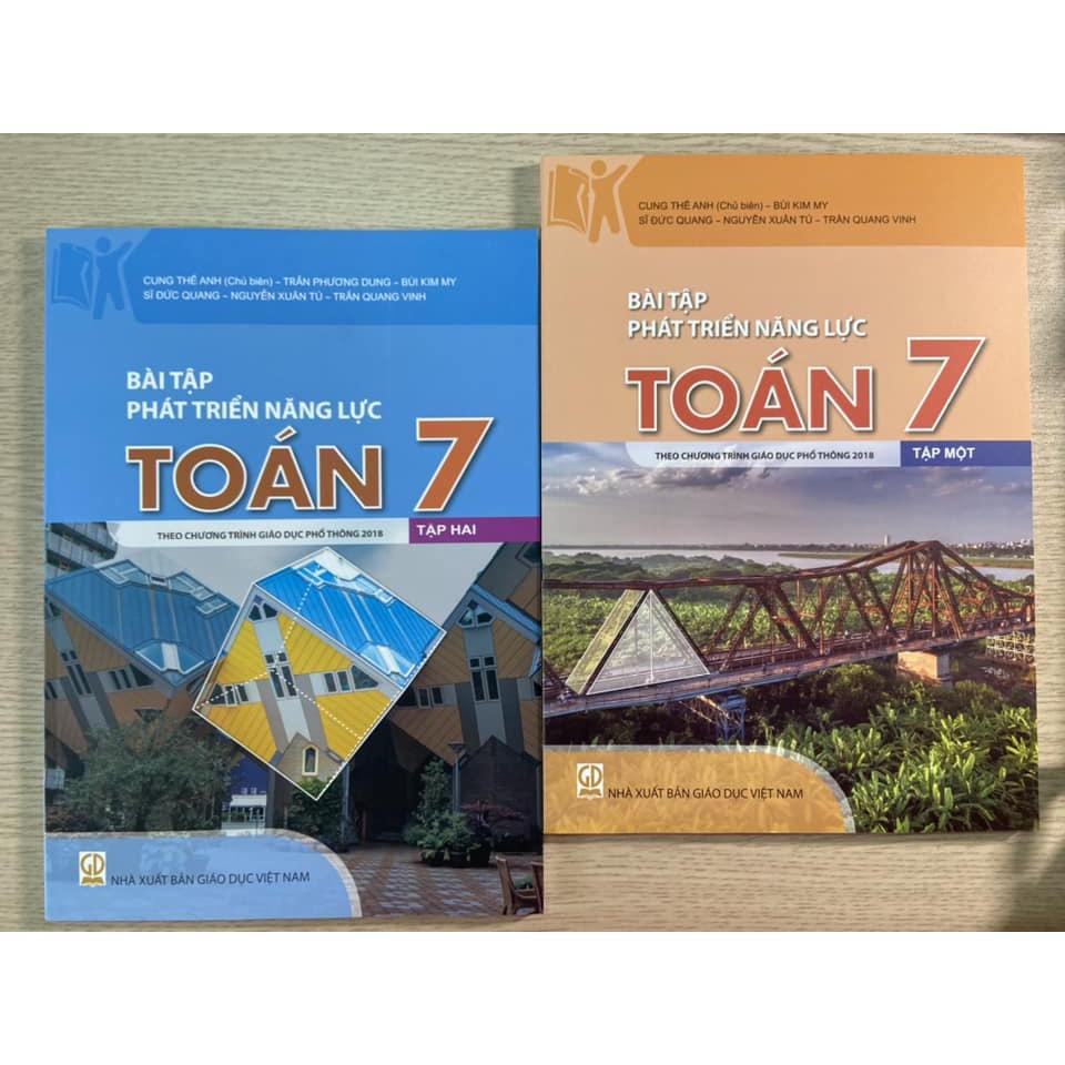 Sách - Combo Bài tập phát triển năng lực toán 7 - tập 1 + 2 ( theo chương trình giáo dục phổ thông 2018 )