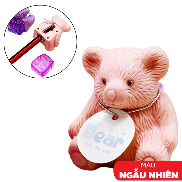 Vỉ 4 Chuốt Chì 1 Lỗ Có Tẩy Hình Gấu - Stacom VPS213