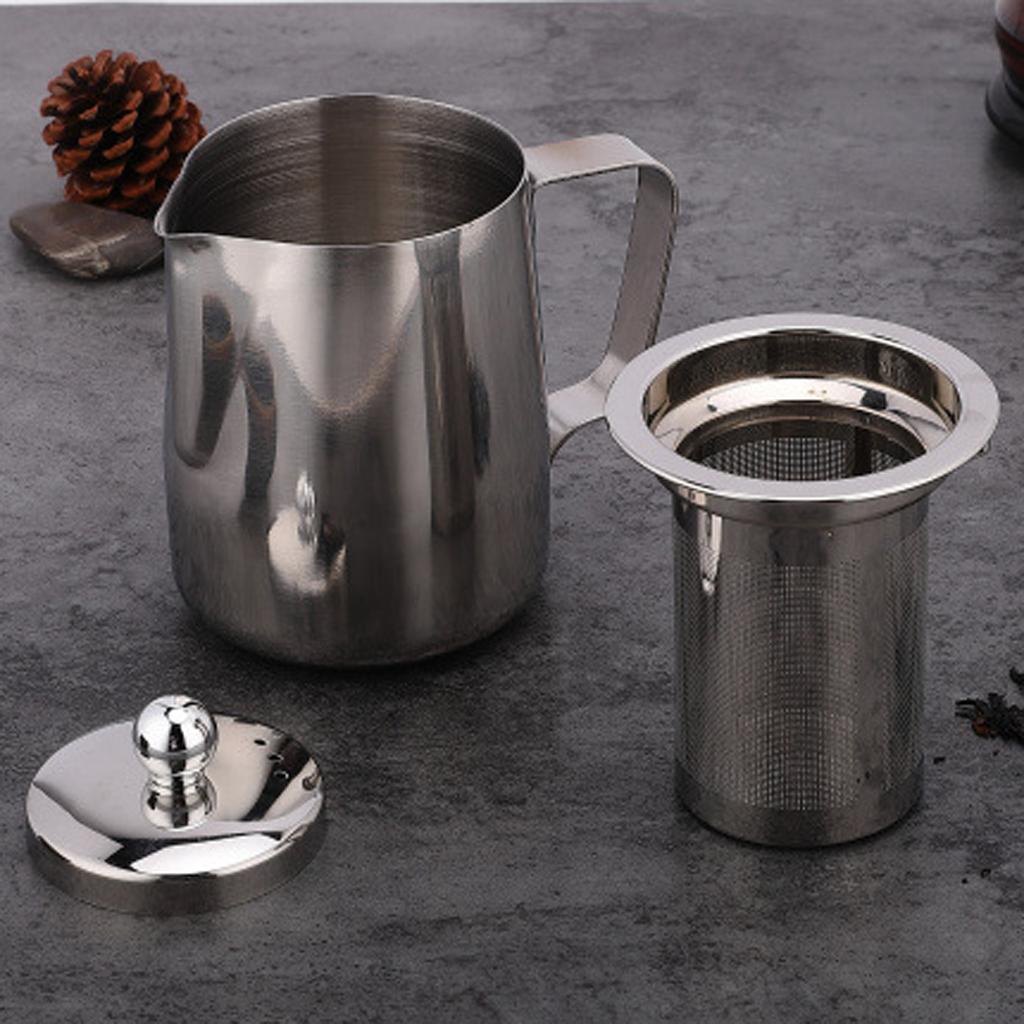 Stainless Steel Dripless Tea Pot Metal Hot Water Coffee Tea Pot Metal Teapot