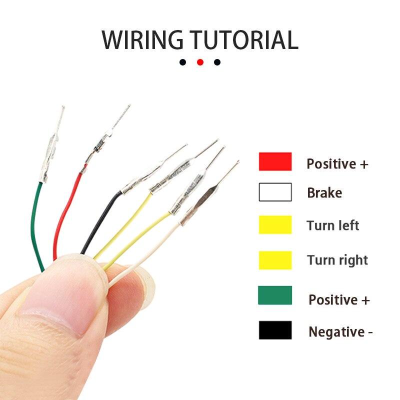 Đèn phanh xe hơi LED sợi carbon Đèn tín hiệu rẽ 130cm