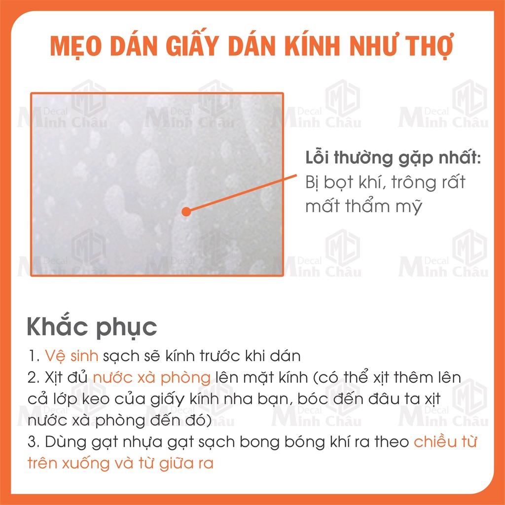 Giấy dán cửa kính 3D Hình lục giác chống nắng giảm nhiệt cửa sổ T007 decan làm mờ kính