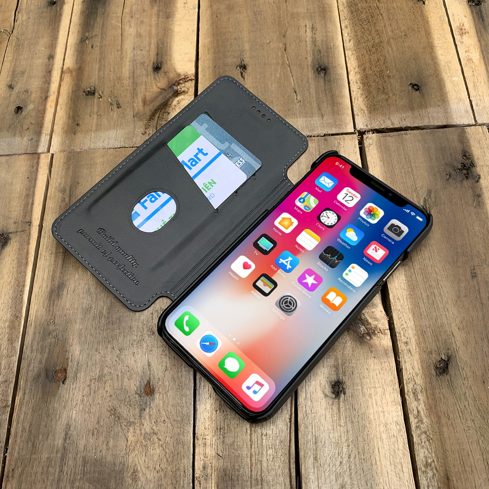 Bao da kiêm ví dành cho iPhone 11 Pro - Màu đen