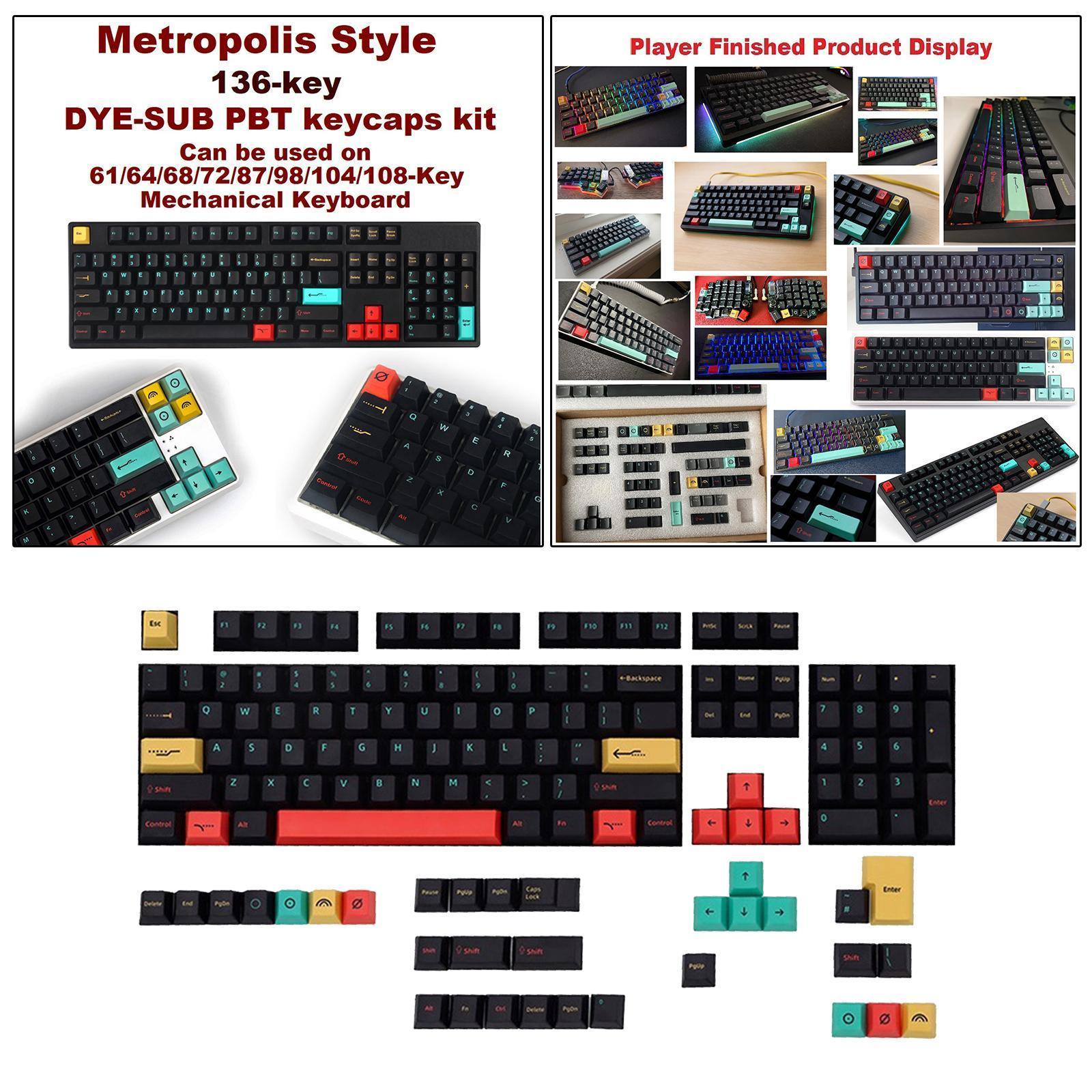 135 Keys  Sea Keycap  sublimation PBT Keycap For   Keyboards