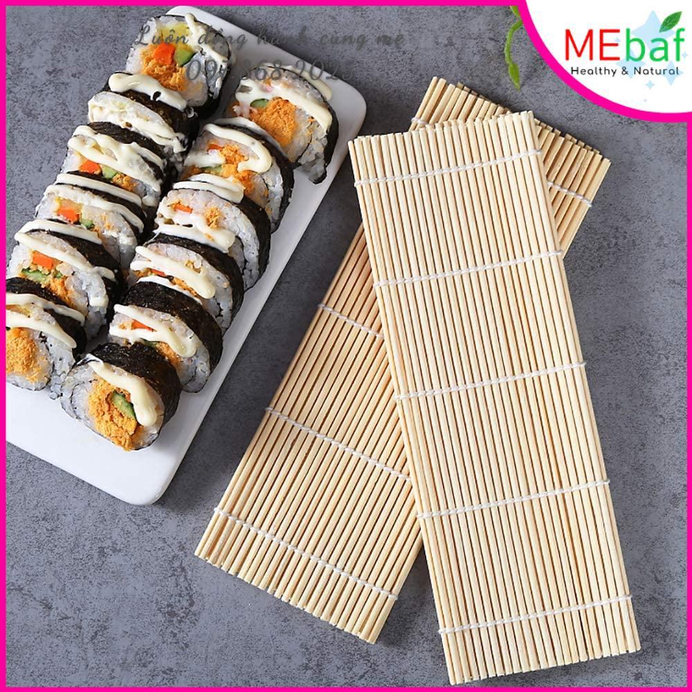 {Đồng giá 39k} Mành cuộn Sushi bằng tre (cỡ to), cuộn sushi siêu chặt