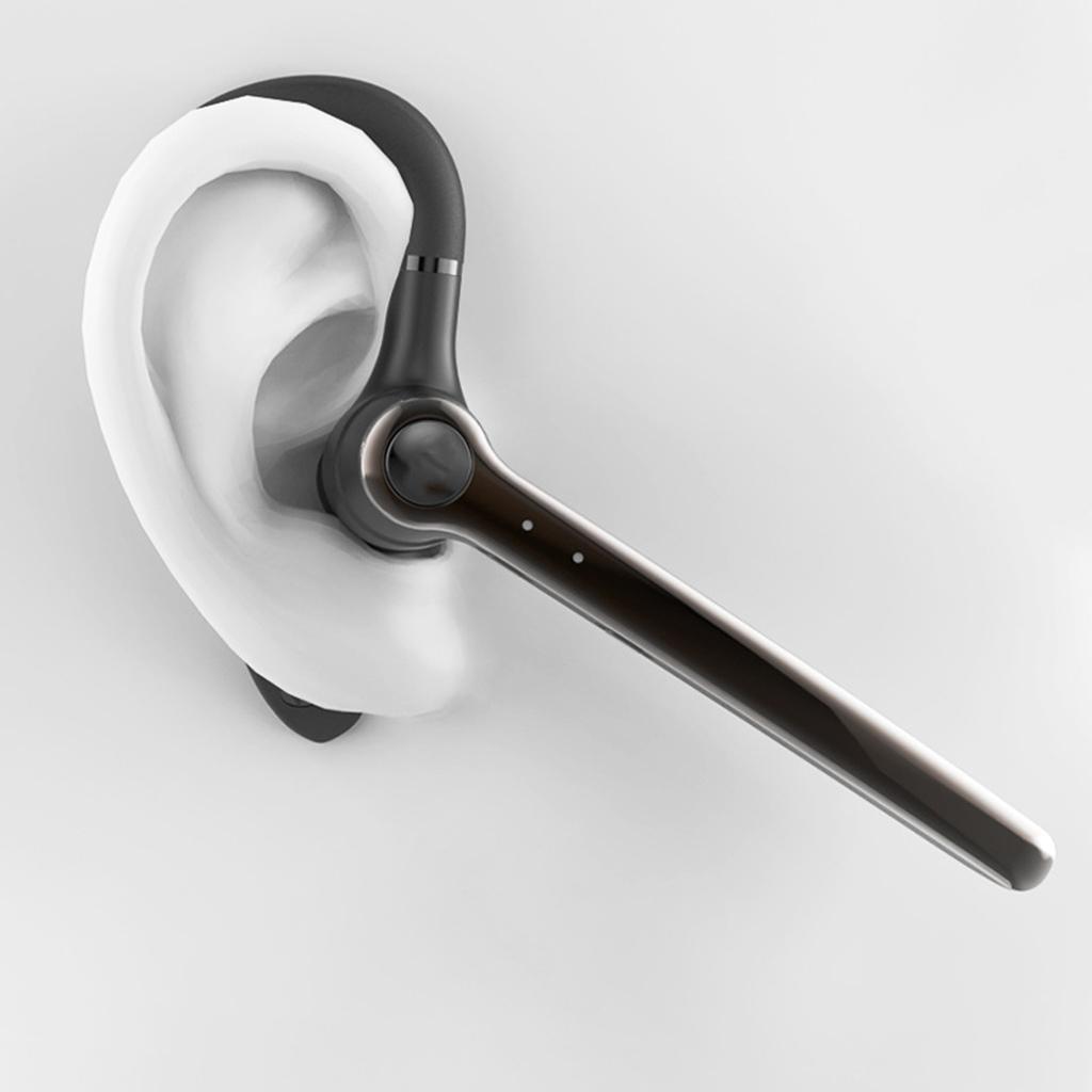 Bluetooth Earphone Hands-Free Noise Cancelling Wireless Earpiece for Truck Drivers Office Business