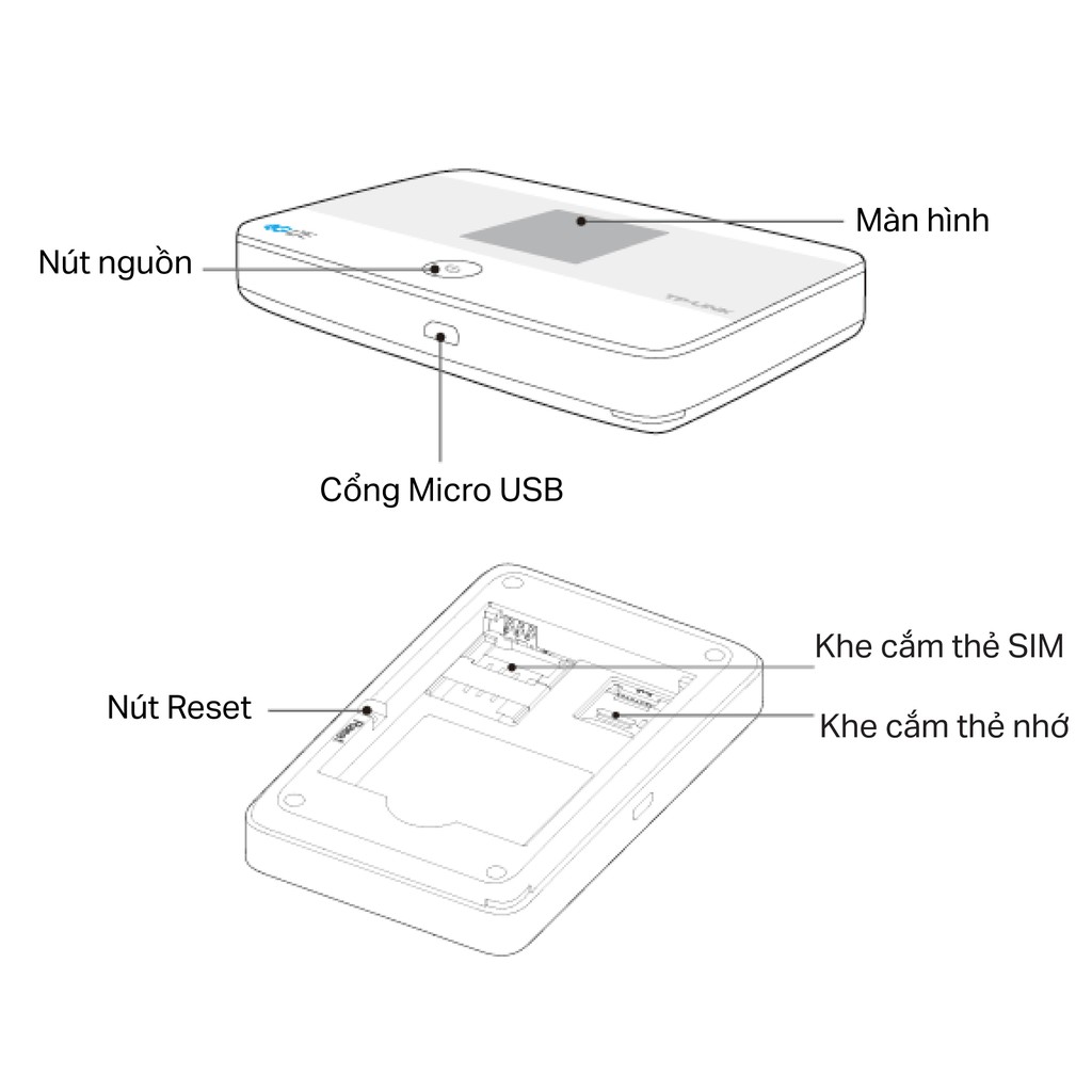 Bộ Phát Wifi Di Động TP-Lin M7350 3G/4G LTE 150Mbps