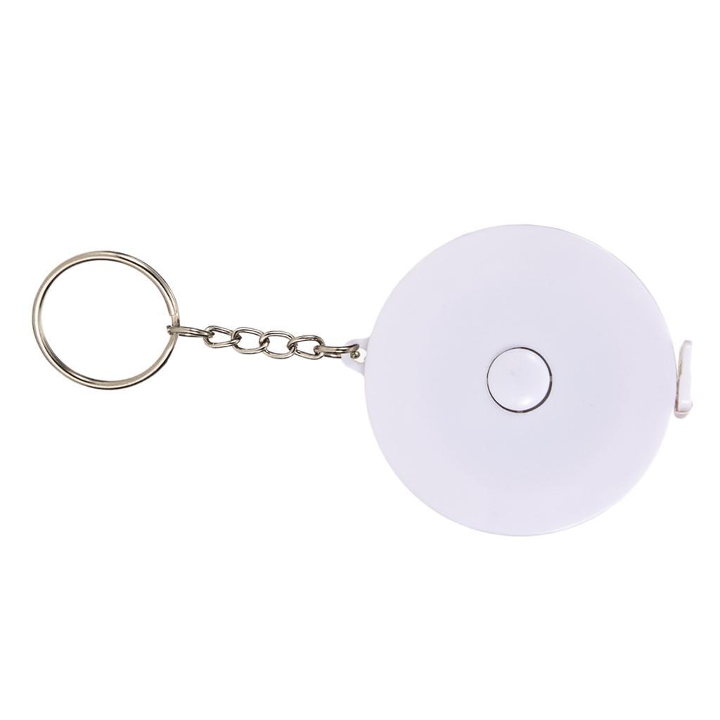 Measuring Ruler Soft Tape Pocket Tape Compact Portable with A Key