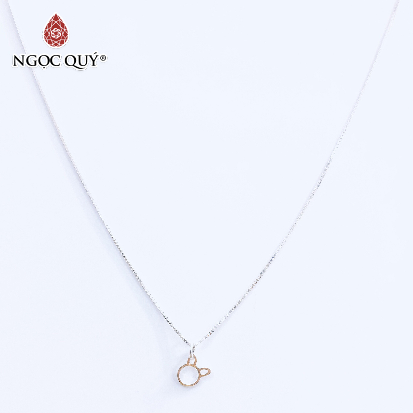 Dây chuyền bạc mặt cún - Ngọc Quý Gemstones