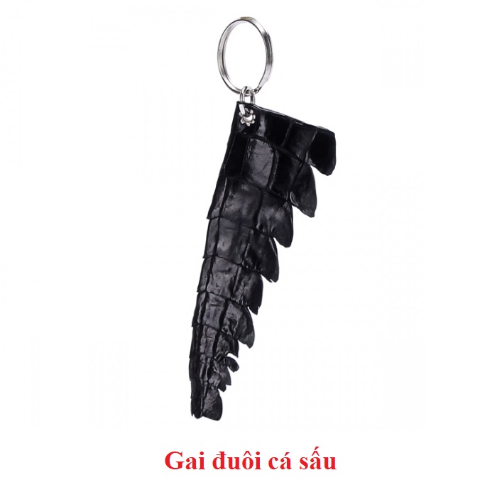 Móc khóa da cá sấu màu đen HJ8210-14-20-71-85