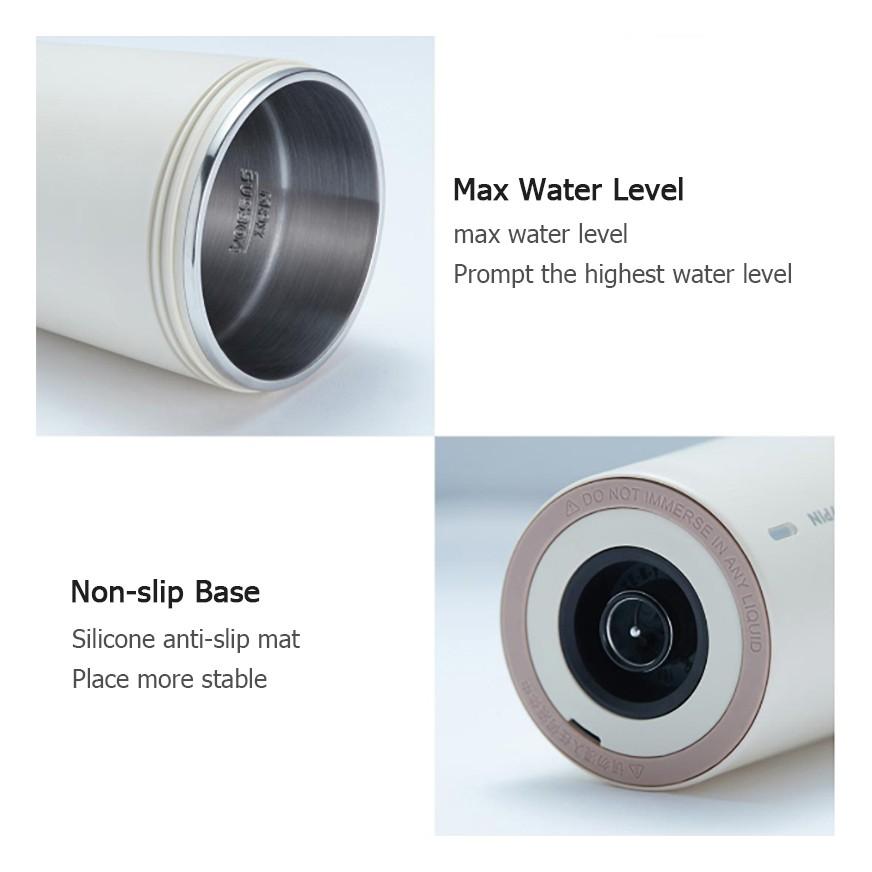 Cốc Đun Nước 17pin B001 Chất Liệu Thép Không Gỉ 304 Giữ Nhiệt Đa Năng 400ml Hàng nhập khẩu