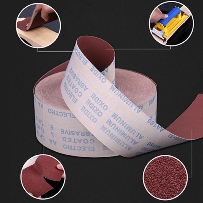 Nhám vải cuộn bảng khổ 10cm loại tốt