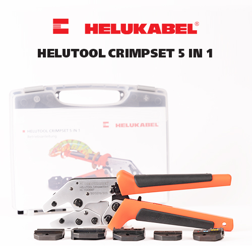 Bộ kìm thi công bấm đầu nối HELUKABEL HELUTOOL Crimpset 5 in 1